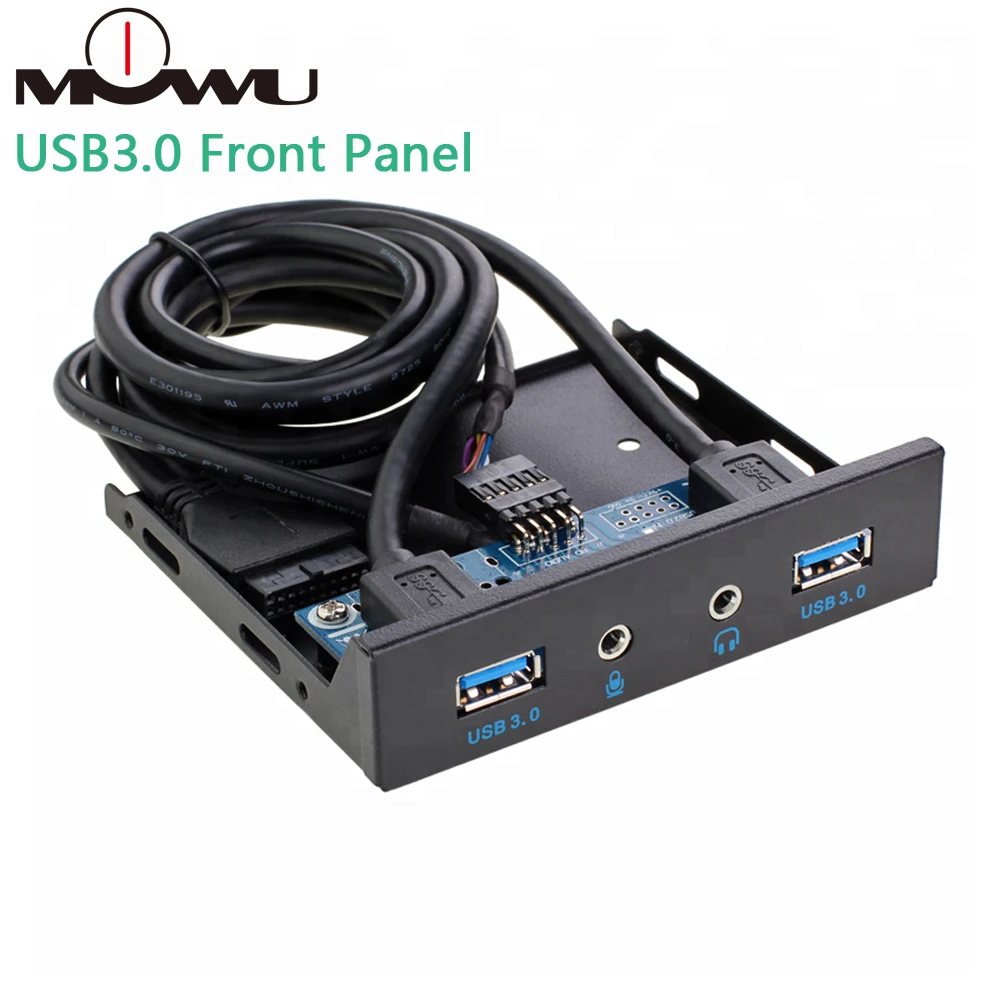 USB 3 0 2 порта 5 дюйма концентратор HD выход Передняя панель металлический микрофон