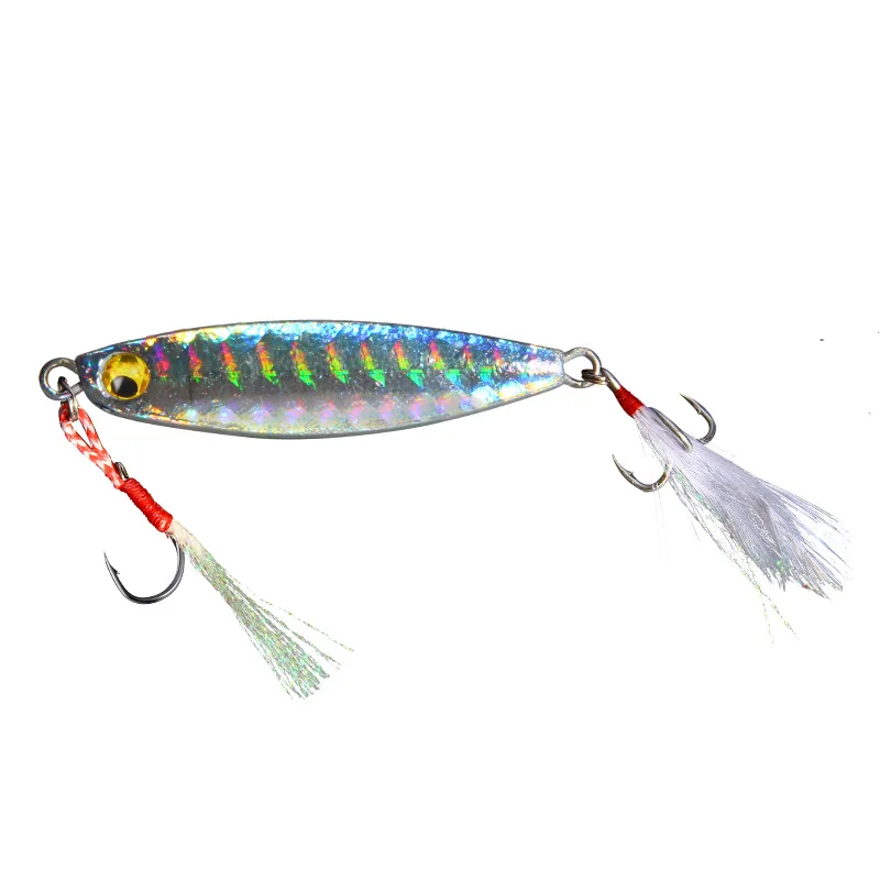 Приманка для рыбной ловли Slow jig VIB 7g10g15g20g металлическая блесна в виде ложки с