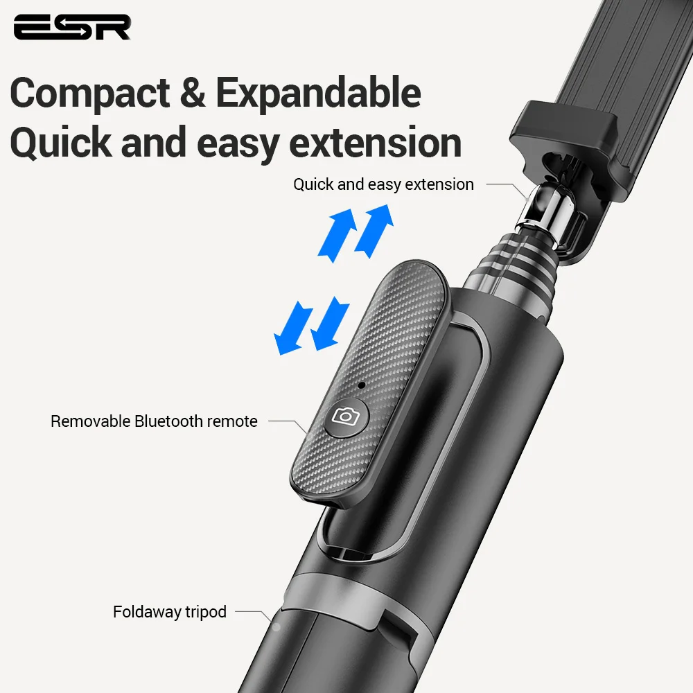 Bluetooth держатель для телефона ESR селфи Палка подключения к смартфону ручной