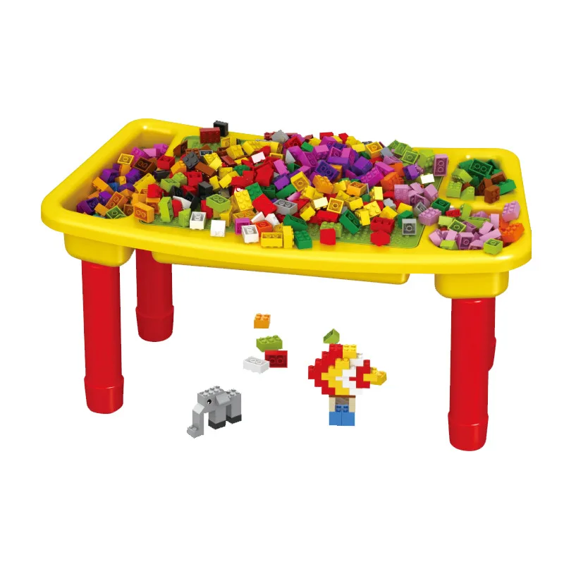 

CHILDREN'S Building Blocks Table Toy Assembled Educational Folding shou na zhuo Table Dual Purpose Computer Writing Desk