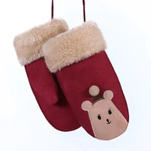 Новые детские перчатки для мужчин и женщин, осенние и зимние теплые перчатки из хлопка, перчатки для детей