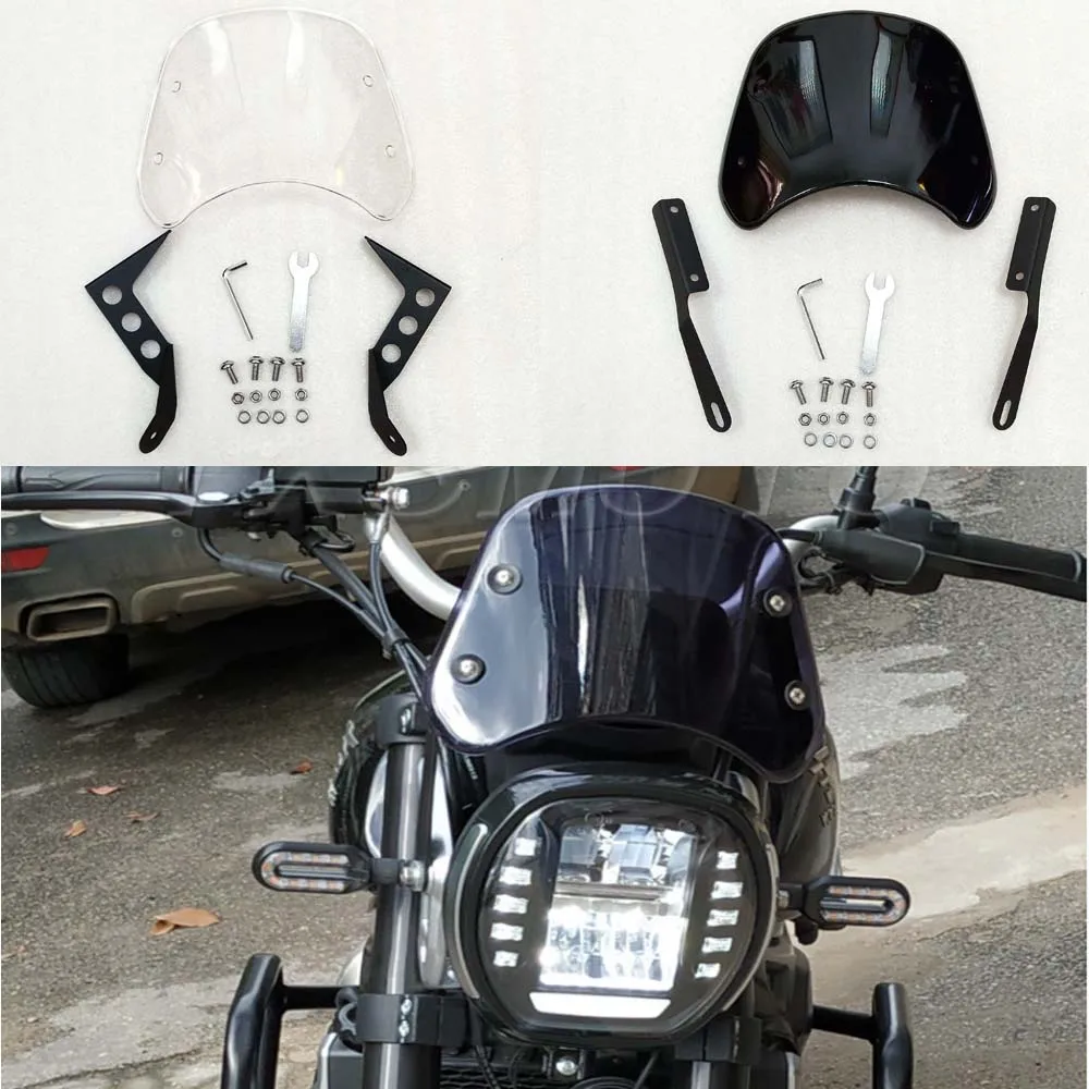 Прозрачное и черное стекло для Кафе racer подходит honda yamaha suzuki kawasaki Harley | Автомобили