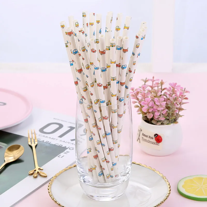 

CHILDREN'S Toy Paper Straw DIY Disposable Beverage tiao wen zhi Straw 25