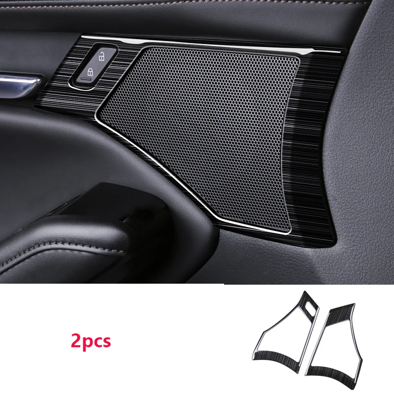 Для Mazda 3 Axela- черный титан держатель для стакана с водой в салон переключения передач Панель рамка Крышка отделка молдинги декоративный комплект - Название цвета: E