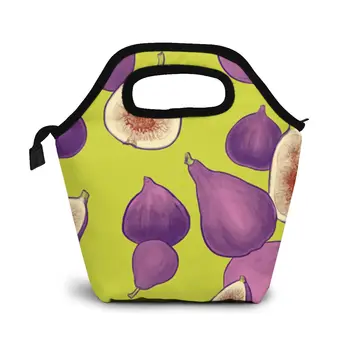 

Fancy A Fig Lunch Bag Boxes Bags Portable Insulated Picnic Food Box for Women Men