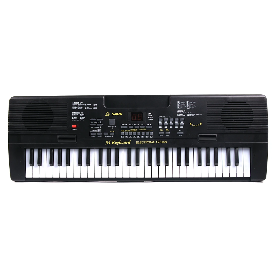 

Beginner 54 Key Electronic Keyboard Piano with Microphone Early Education Puzzle Musical Toy for Children - Type 5406