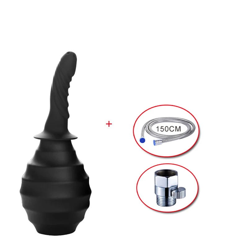 A20 Silicone Enema Shower Ass Cleaner For Sex Bidet Shattaf Travel Bidet Shower Douche Irrigator Anal Washer Anal Enema Washing - Color: A20
