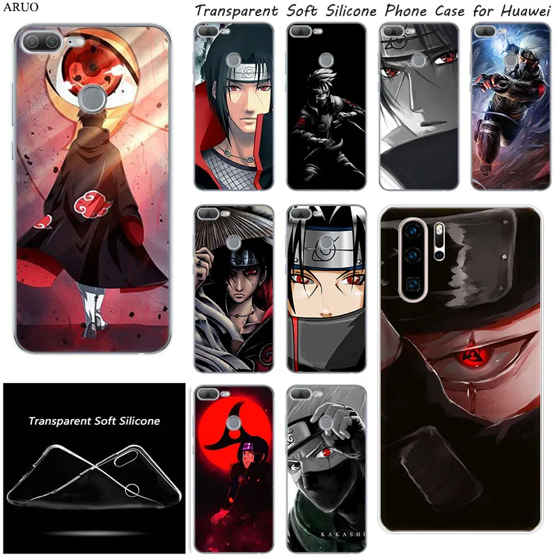 Anime Naruto Kakashi itachi SOFT Silicone Phone Case for huawei honor 9X 9A 9C 10i 20i 8A Pro 8S 8C 8X 7S 30 9S 20 Lite Y5P Y7P
