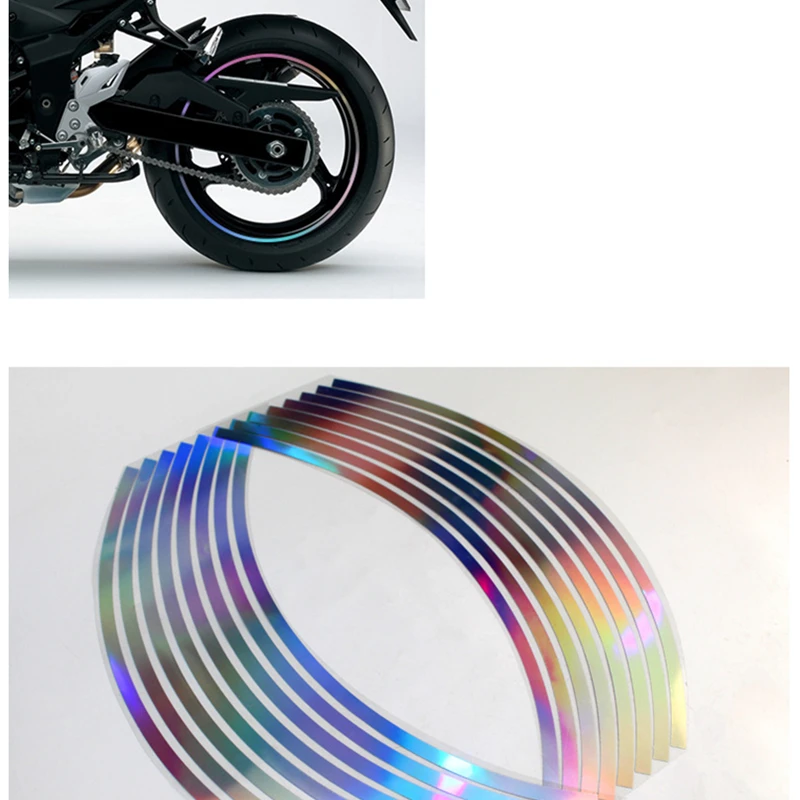 

16Pcs 10/12/14/18inch Star Car Wheels Sticker Motorcycle Bicycle Wheels Rims Adhesive Stickers For Car Auto Exterior Accessories