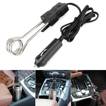 

12V Electric Car Immersion Heater Auto Electric Tea Coffee Water Heater for Traveling Camping
