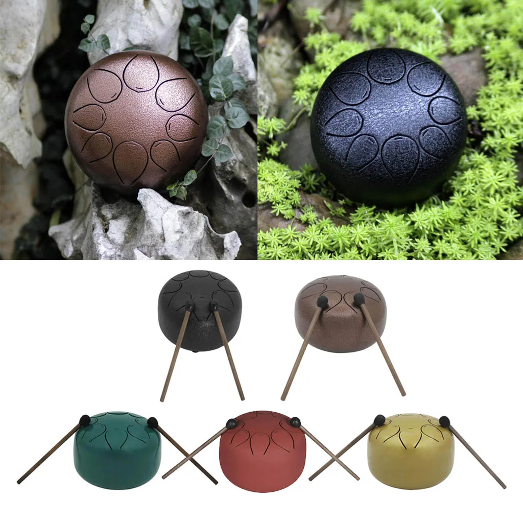 

5 Inch Tongue Drum 8 Note Handpan Percussion for Zen Yoga Meditation