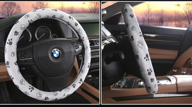 Зимний плюшевый автомобильный чехол на руль, автомобильные принадлежности, чехол на руль, чехол на руль для автомобиля S10