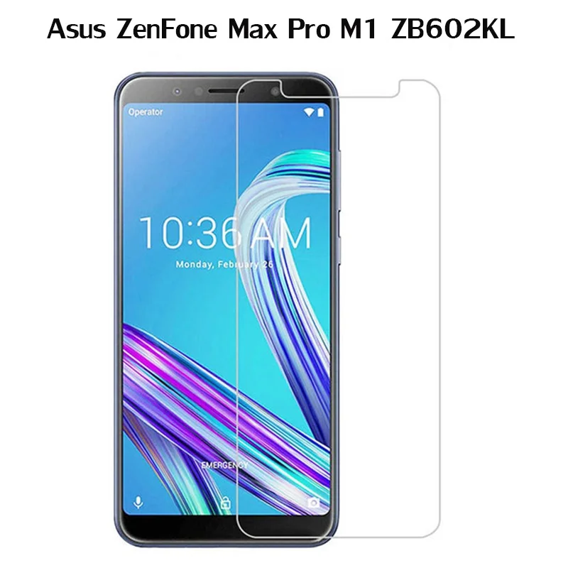 Защитная пленка на экран для Asus ZenFone Max Pro M1 закаленное стекло с защитой от царапин