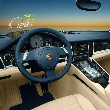 

Car HUD Head Up Display ELM Bluetooth 5.5''OBD2 big screen multi alarms Nano-technology