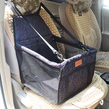 Сумка-переноска для домашних собачек водонепроницаемый корзина для сиденья собаки безопасная переноска сумка для щенков сетчатая, для путешествий Висячие Сумки чехол для сиденья автомобиля