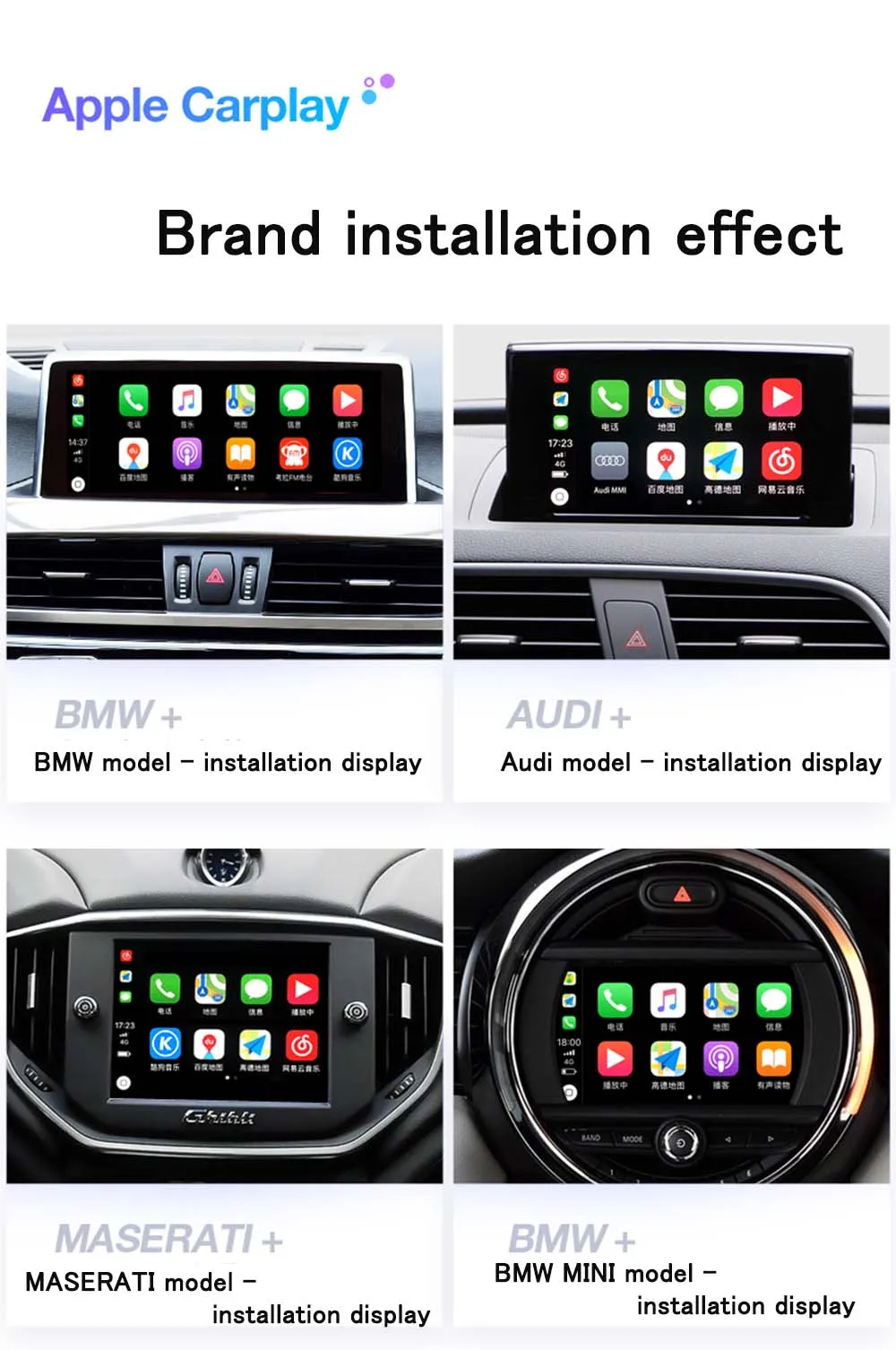 Беспроводная камера Apple CarPlay для Audi A1 A3 A4 A5 A6 A7 A8 Q2 Q3 Q5 Q7 MMI, Автомобильная камера заднего вида на Android