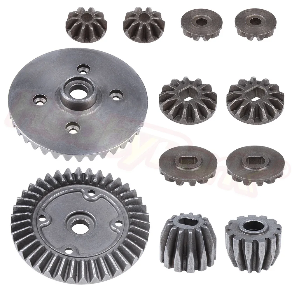 12 шт. Металл Diff Gear Set 10126 10127 10128 10129 для VRX Racing RH1043 RH1045 RH1043SC октановый XL EBL EBD RC 1/10