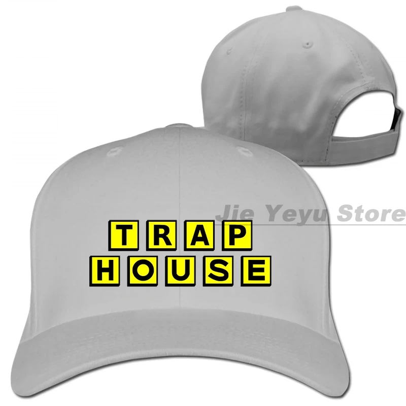 Бейсбольная кепка TRAP HOUSE для мужчин и женщин, Кепка-Дальнобойщик, модная Регулируемая Кепка - Цвет: 1-Gray