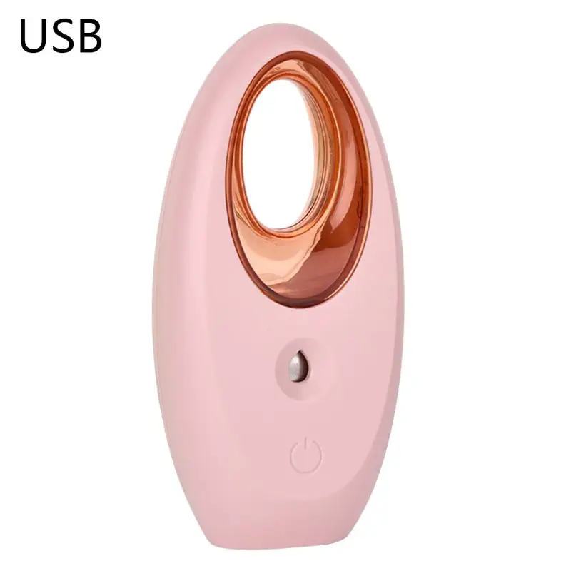 1 Набор, портативный счетчик воды, usb зарядка, нано холодный спрей, паровой инструмент для лица, ручной увлажнитель, инструмент для красоты - Цвет: Pink
