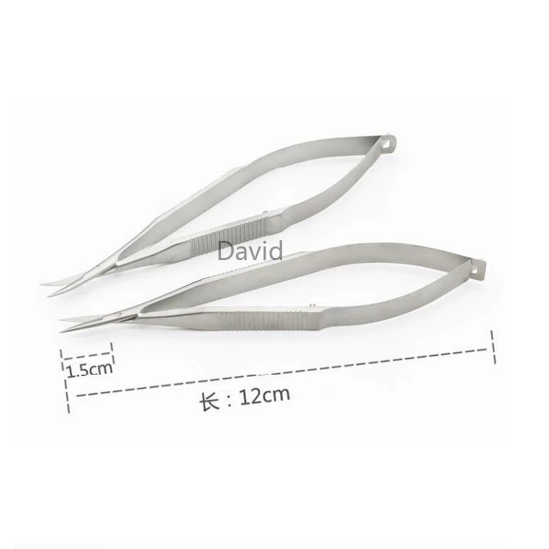 Surgical Instruments Microscopic Scissors Forcep Probe Micro Hook Tweezer Spatula 12cm Stainless Steel Probes,Hooks ,Spatulas, Speculums tweezers