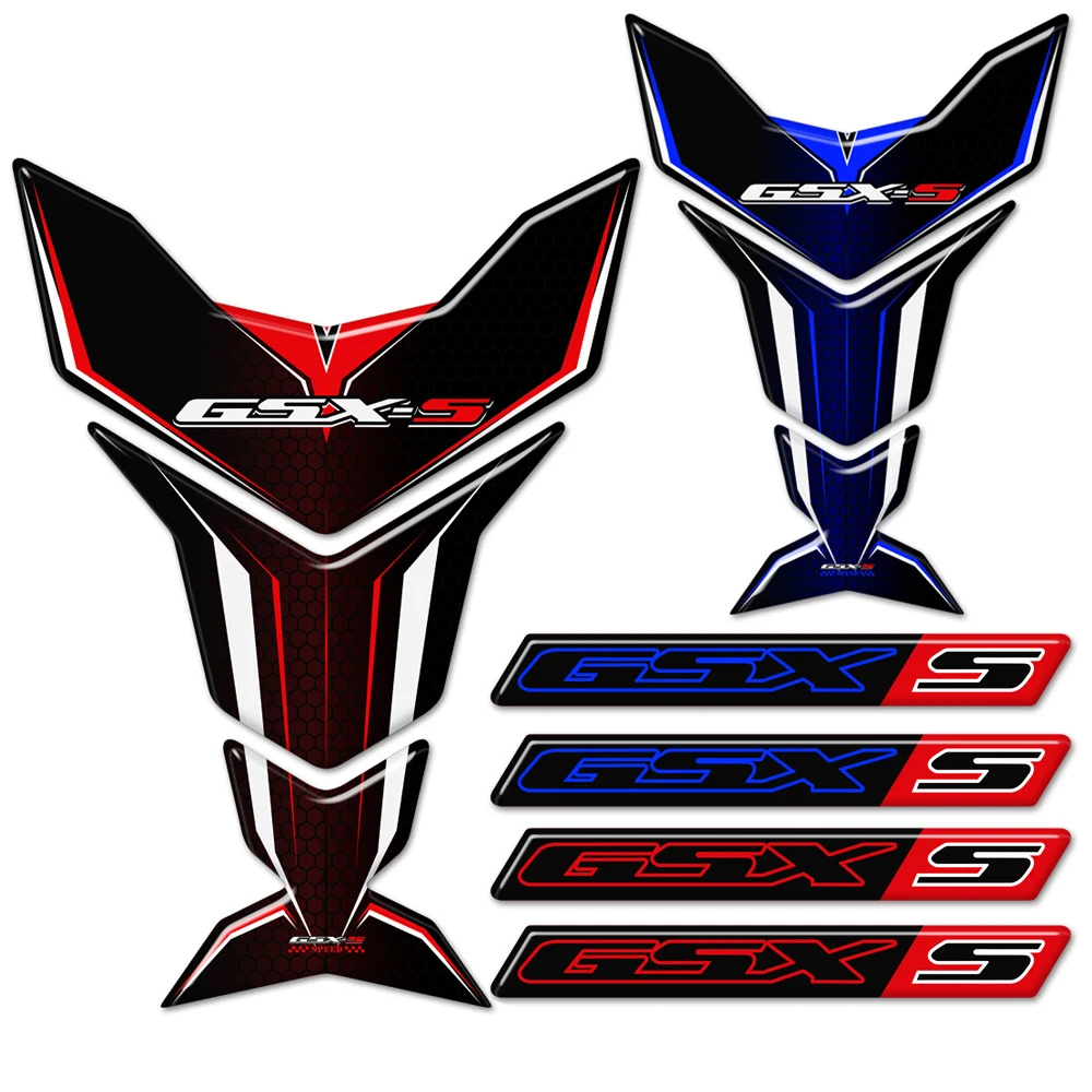 For Suzuki GSX-S125 GSX-S750 GSX-S1000 Tank Pad Protector Stickers Decal Fender GSXS GSX - S 750 1000 Logo