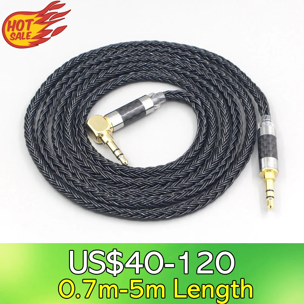 

LN007668 16 Core 7N OCC Black Braided Earphone Headphone Cable For Fostex T50RP Mk3 T40RP Mk2 T20RP Mk2 Dekoni Audio Blue