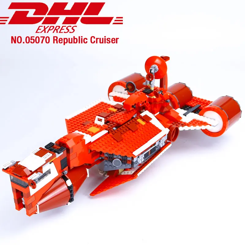 

05070 Star 963Pcs Series War set The Republic Cruiser Toy Children Building Blocks Bricks 7665 Toys Model Gift compatible lego
