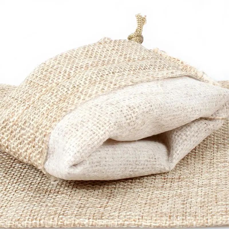 40 Burlap Bags with Drawstring Gift Bags Jewelry Pouches Sacks for Wedding Party and DIY Craft
