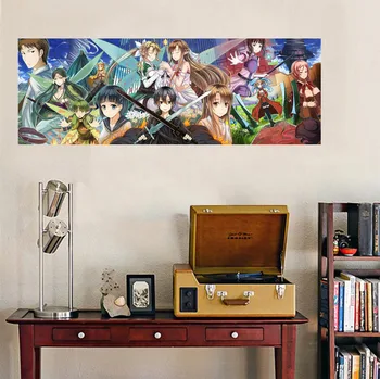

[Self-Adhesive] 3D Sword Art Online 989 Japan Anime Wall Stickers Mural Decal Wall Murals AJ WALLPAPER Belly