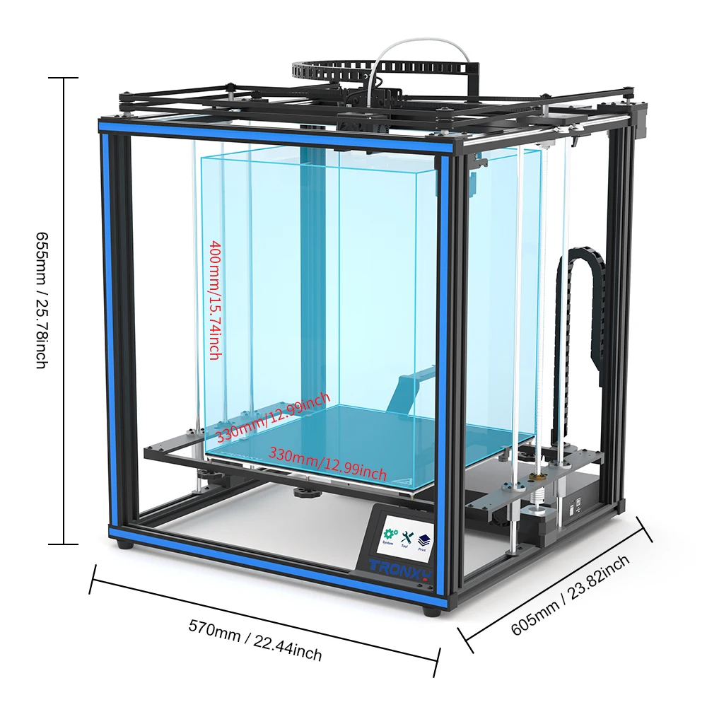 3D-принтер Tronxy X5SA PRO 330*330*400 мм TMC2225 | Компьютеры и офис