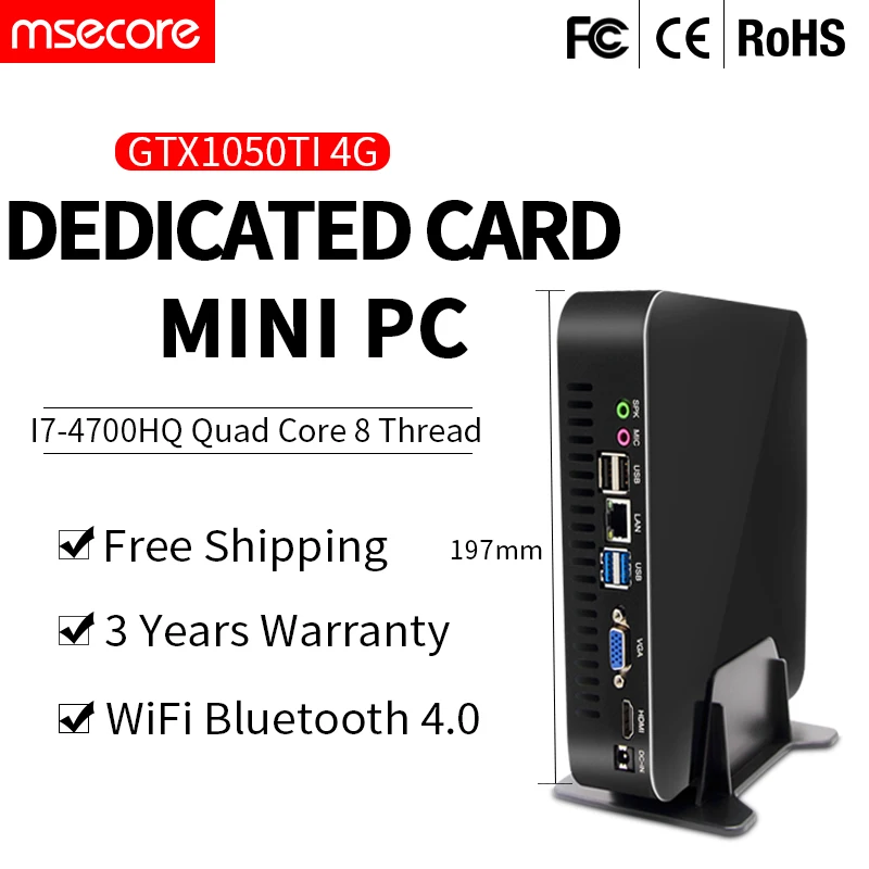 MSECORE i7 4700HQ GTX1050TI 4G Dedicted Karte gaming Mini PC Windows 10 Desktop-Computer barebone spiel pc Nettop HTPC WiFi 4K HD MSECORE i7 4700HQ GTX1050TI 4G Dedicted Karte gaming Mini PC Windows 10 Desktop-Computer barebone spiel pc Nettop HTPC WiFi 4K HD