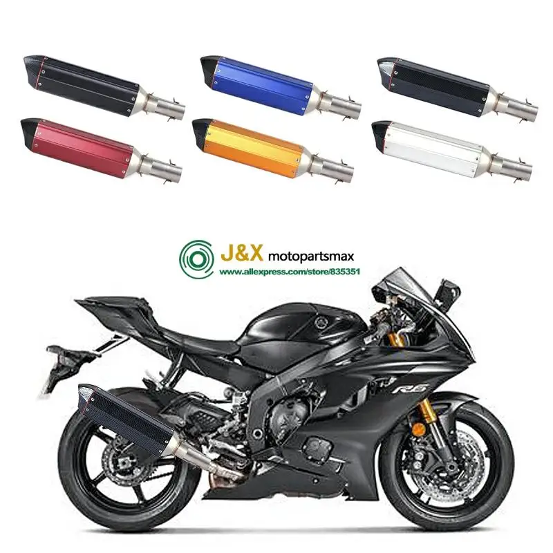Мотоциклетная полная система глушитель Escape slip для Yamaha R6 YZF-R6 2006- средняя Соединительная труба с DB-KILLER