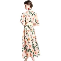 2023-Summer-Runway-Batwing-Sleeve-Holiday-Dresses-Women-Designer-Lace-Up-Bow-Neck-Vintage-Floral-Print.jpg