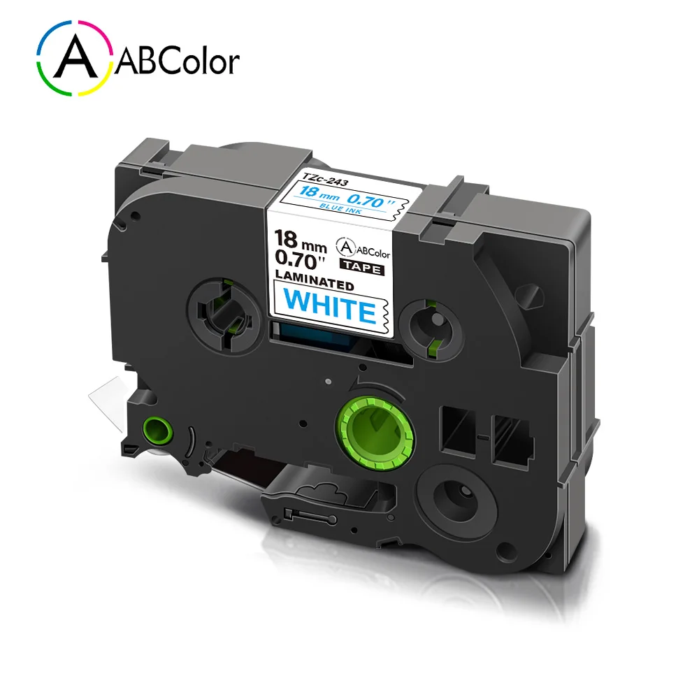 18 мм TZe 243 этикетка для Brother ламинированная лента tze этикетки PT P700 D600 LabelMaker 241