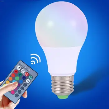 

Colorful RGB Dimmable LED Light Bulb Lamp 3W 85-265V E27 with Remote Control