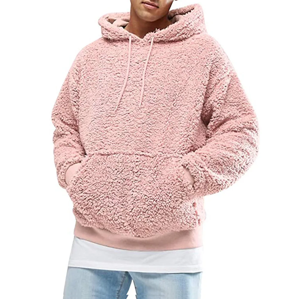 Winter Hooded Sweatshirt Big Pocket 
