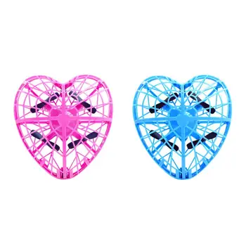 

Watch Remote Heart Shape Mini UFO Drones Quad Induction Levitation Gifts NEW