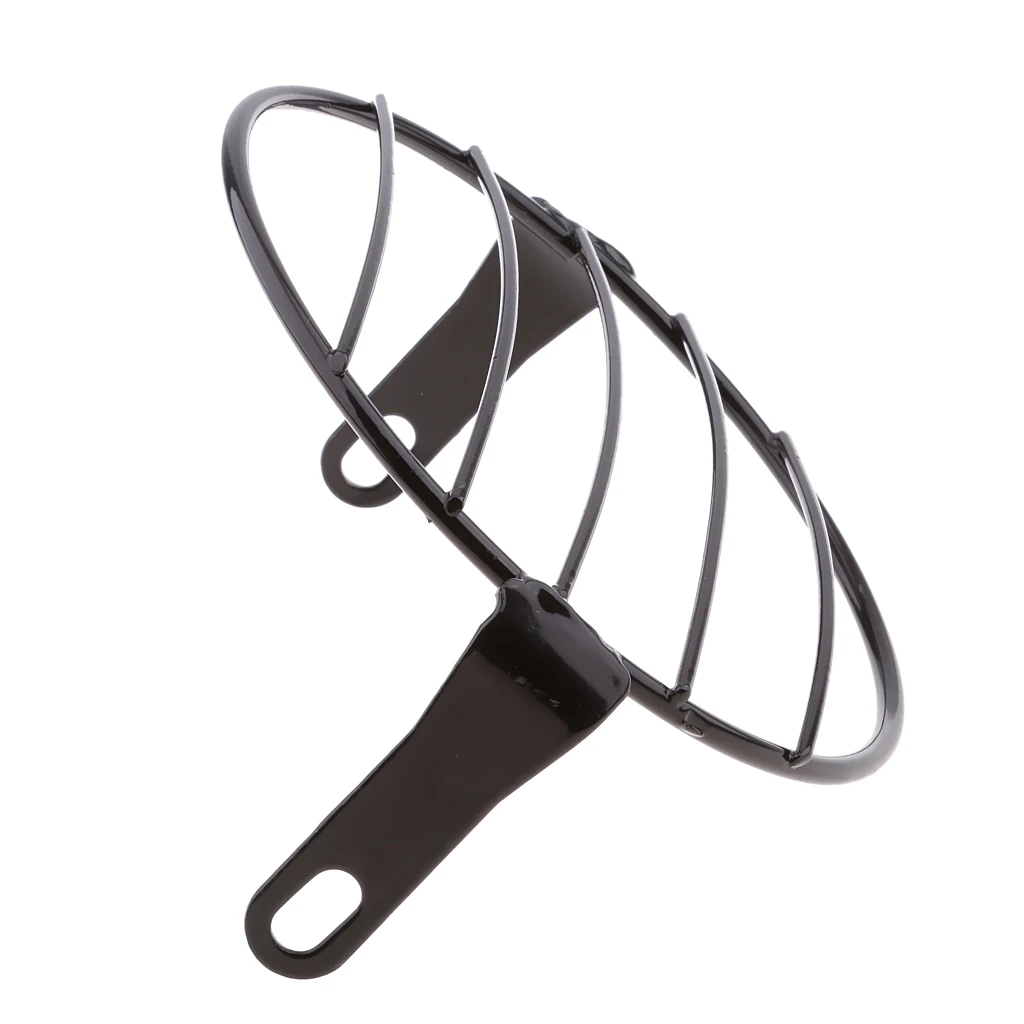 Metal 6.7' Motorcycle Headlight Grill Cover Scooter Lamp Mask Net