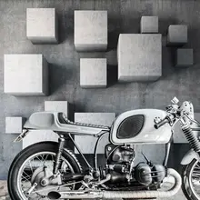 Современный минималистичный фото обои 3D кубические квадраты обои на заказ настенные фрески дизайн интерьера спальня Кофейня комната Декор