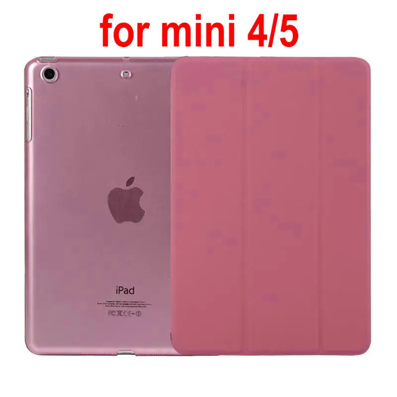 Кожаный чехол из искусственной кожи для ipad mini1 2 3 4 5 mini2 mini 3 mini4 mini 5 Магнитный чехол для планшета с функцией пробуждения и сна для mini1/2/3/4/5 - Цвет: mini 4 5 pink