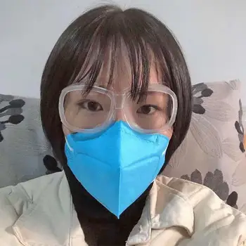 

Hot Anti Bacteria Dustproof Fabric Breathable glasses splash wind-proof sand Transparent Protective glasses Anti fog Goggles