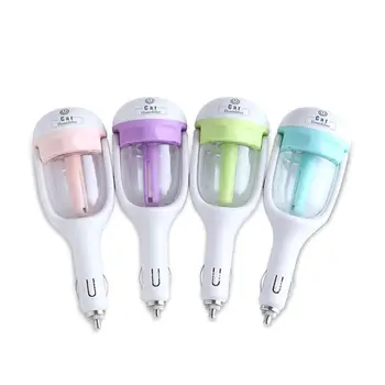 

Car Mini Air Humidifier Aroma Diffuser Essential Oil Diffuser Air Purifier Mist Maker with 180 Degree Rotation