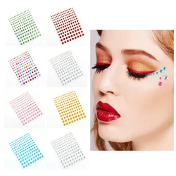 Autocollant de maquillage temporaire pour le visage, tatouage, diamant, paillettes, Nail Art, strass, décoration, yeux en cristal, DIY bricolage, 2022 