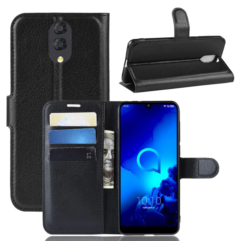 5039 чехол для Alcatel 3L, чехол, кошелек, карта, Стент, книга, стиль, флип, кожаный защитный чехол s, черный 5039U 5039D Alcatel3L Alcatel5039