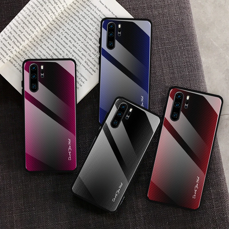 Роскошный чехол из твердого стекла для Huawei Y9 Y7 Prime 2019 P20 P30 Pro Mate 20 Lite P Smart Z