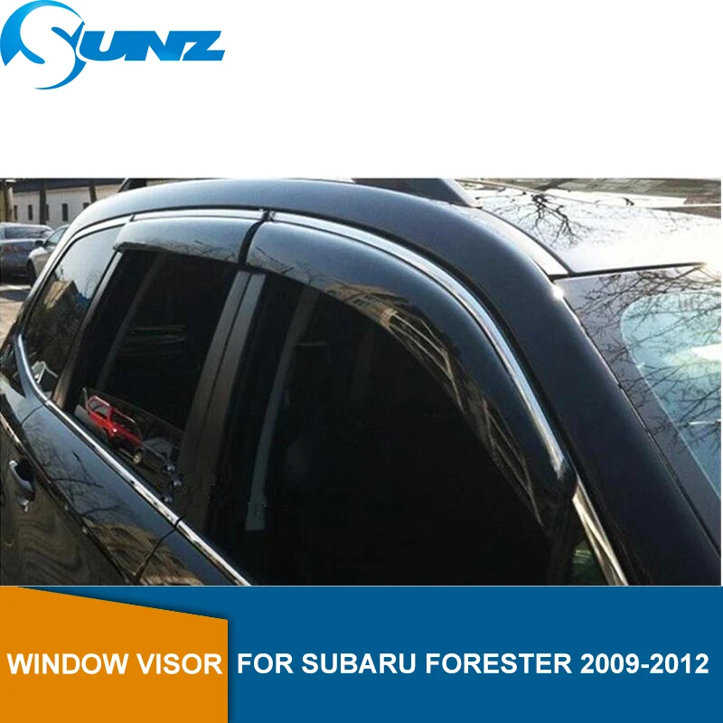 Оконный козырек для Subaru Forester 2009-2012 боковое окно дефлекторы дождевик для Subaru Forester 2009 2010 2011 2012 SUNZ