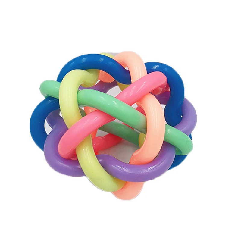 Игрушки для домашних собак очень жесткий жевательный узел мяч прочные плетеные игрушки Прорезыватель Детские игрушки-Жвачки Силиконовый