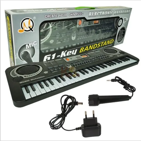 Eletrônicos do Órgão com Mic Crianças Multifunction Brinquedos 61key A028