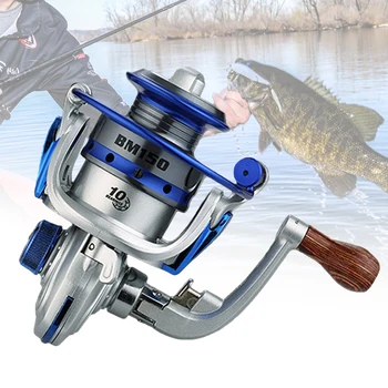 

Mini Fishing Reel Spinning Wheel 10 Bearings 5.2:1 Metal Fish Reel Exquisite Spinning Reel BM150 Saltwater Fishing Gear