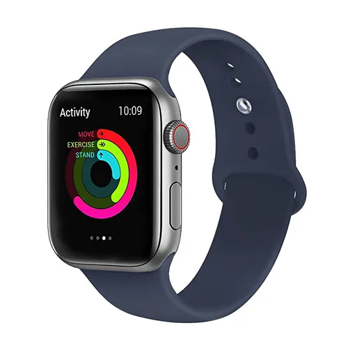 44 мм ремешок для apple watch Band 42 мм Correa apple watch 5 4 3 2 iwatch band 38 мм 40 мм браслет силиконовый аксессуар Браслет для наручных часов ремень - Цвет ремешка: deep blue 28